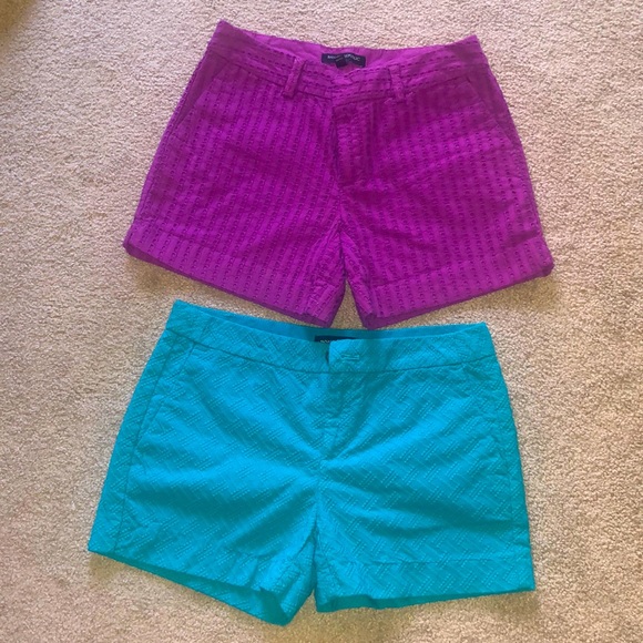 2 pairs of Banana Republic shorts size 0 - Picture 1 of 6